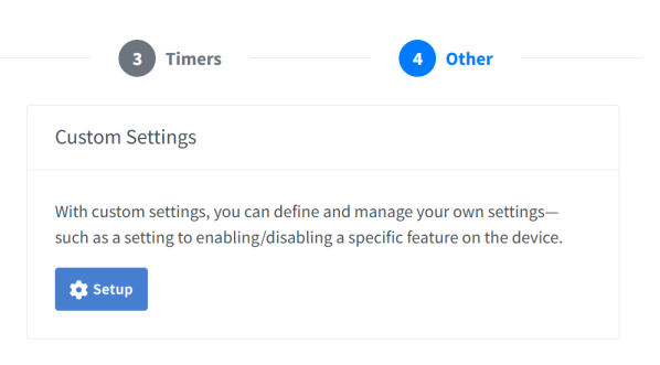 Sinric Pro Settings